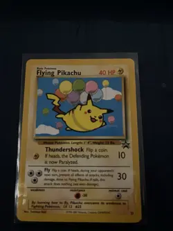 Pokemon Flying Pikachu #25 2001 TCG Card Basic Regular English Vintage - Image 2