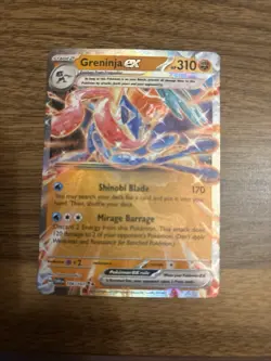 Pokemon Gamestop Promo Greninja EX 106/167 Metal Double Rare Promo - Image 1