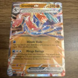 Pokemon Gamestop Promo Greninja EX 106/167 Metal Double Rare Promo - Image 2