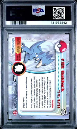 1999 TOPPS POKEMON TV FOIL #55 GOLDUCK PSA 9 - Image 2