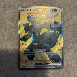 Pokemon TCG Zekrom EX 158/086 Scarlet Violet Black Bolt Ultra Rare Full Art - Image 1