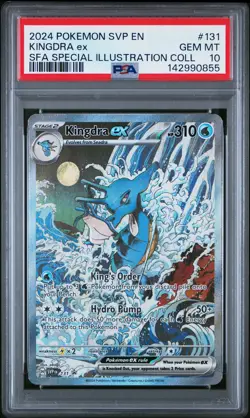 2024 POKEMON SVP EN-SV BLACK STAR PROMO #131 KINGDRA EX PSA 10 - Image 1