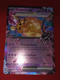 DEDENNE EX 093/193 PV170 HOLO REVERSE EV2 EVOLUTION PALDEA CARTE POKEMON FR RARE - Image 3