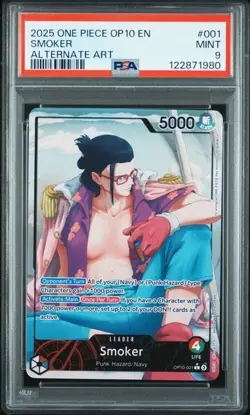 Smoker OP10-001 - One Piece Royal Blood Alt Art - PSA 9 - Image 1