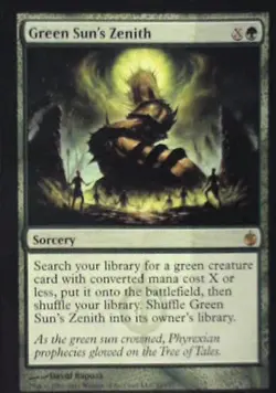 Green Sun's Zenith - Mirrodin Besieged: #81, Magic: The Gathering Lp C283 - Image 1