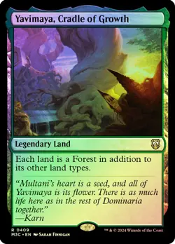 1 x RIPPLE FOIL Yavimaya, Cradle of Growth #409 NM Modern Horizons 3 M3C Magic - Image 1