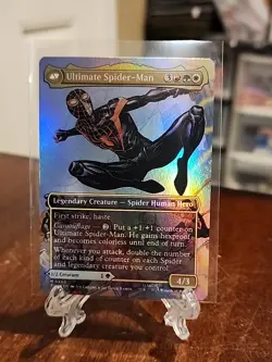 NM Borderless Foil Miles Morales, MTG, Marvel's Spider-Man, Magic, 200 - Image 2