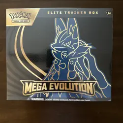 Pokemon TCG Mega Evolution Lucario ETB Elite Trainer Box NEW - Image 1