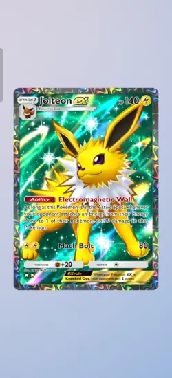 Jolteon Ex [Rainbow Rare/Full Art] - Pokemon TCG Pocket (Trading) - Image 2