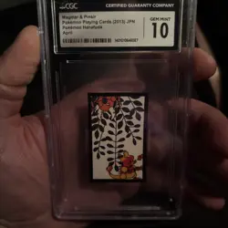 2013 Cgc Graded 10 Pokemon Hanafuda Magmar/Pinsir Kanto-April - Image 1