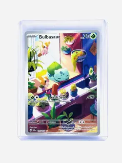 Pokemon Bulbasaur 143/142 Sv07: Stellar Crown Illustration Rare Full Art Holo - Image 1