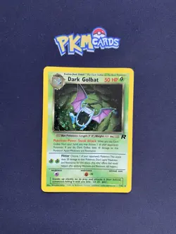 Pokemon TCG Dark Golbat Team Rocket 7/82 Holo Rare With Swirl MP. - Image 1