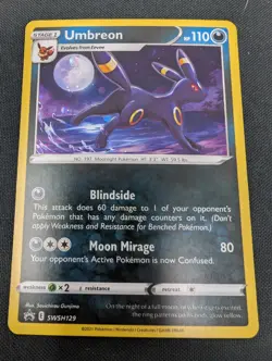 Umbreon SWSH129 - SWSH Black Star Promo Holo Pokemon TCG - NM - Image 4