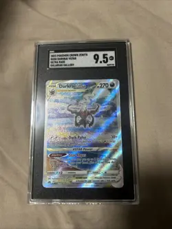 Pokemon Crown Zenith Darkrai VSTAR GG50 Galarian Gallery SGC 9.5 - Image 1