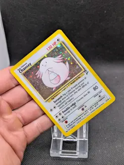 Chansey 3/130 Base Set 2 Holo Rare Pokemon Card WOTC Played - Image 2
