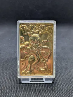 Pokemon Mewtwo 23 karat gold plated trading card #150 Burger King Special Ed - Image 1
