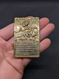 Pokemon Mewtwo 23 karat gold plated trading card #150 Burger King Special Ed - Image 5