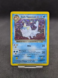 Dark Vaporeon 9/110 Legendary Collection Holo Rare Pokemon Card WOTC Played - Image 1