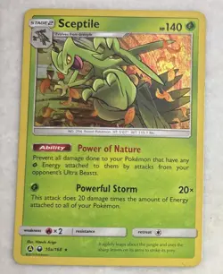 Pokemon Sceptile 10a/168 Rare Cosmos Holo Sun & Moon Celestial Storm TCG NM - Image 1