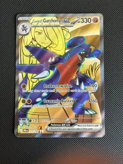 Pokemon TCG Cynthia's Garchomp 215/182 Full Art Destined Rivals Card - NM - Image 1