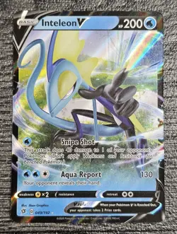Pokemon TCG Inteleon V Rebel Clash 049/192 Holo Ultra Rare Trading Card TCG - Image 1