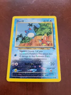 Pokemon TCG Marill Reverse Holo Promo Card Southern Island - Image 1