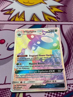 Pokemon TCG - Vileplume GX 250/236 - Cosmic Eclipse - Full Art- Hyper Rare - NM - Image 4