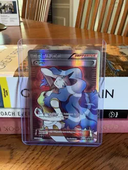 Pokemon Karen Full Art Trainer Supporter Holo Card XY177A XY English LP - Image 1