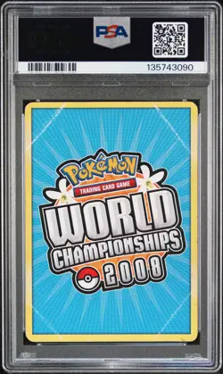 2008 POKEMON WORLD CHAMPIONSHIPS PROMO PSYCHIC LOCK #101 JOLTEON-GOLD STAR PSA 1 - Image 2
