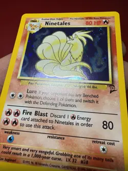 Ninetales 13/130 Holo Rare Base Set 2 Pokemon Card NM - Image 5