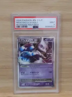 2008 POKEMON JAPANESE D&P MEWTWO LV.X REGIGIGAS HALF DECK HOLO PSA 9 - Image 1