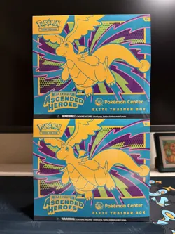2x Pokemon Ascended Heroes Pokemon Center PC Exclusive ETB - New Sealed. - Image 1