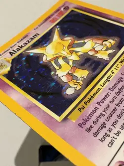 Pokemon TCG Alakazam Holo Rare Base Set 1/102 English Card 1999 Card - Image 4