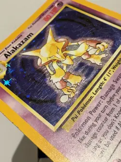 Pokemon TCG Alakazam Holo Rare Base Set 1/102 English Card 1999 Card - Image 5