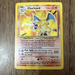Pokemon TCG Base Set Charizard 4/102 Holo Rare 1999 Unlimited Vintage Card - Image 1
