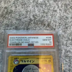 2002 Town On No Map #36 ELECTRODE PSA 10 Gem Mint Japanese HOLO Pokemon Card - Image 3