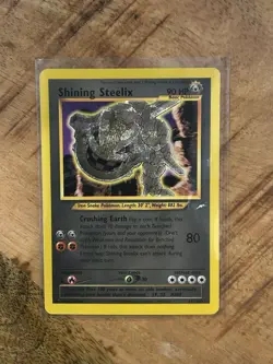 Pokemon Shining Steelix Neo Destiny Secret Rare Holo 90 HP Card 112/105 - Image 3