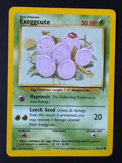 Exeggcute Pokemon Common Card Legendary Collection 75/110 - 2002 - Image 1