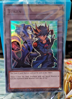 Yusei & Junk Warrior Doom of Dimensions Yu-Gi-Oh! Super Rare Token TKN5-EN034 - Image 1