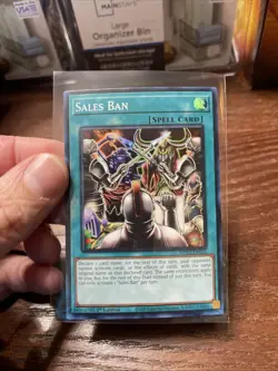 YuGiOh Spell Card Sales Ban MP23-EN035 1st Edition Super Rare - Image 1