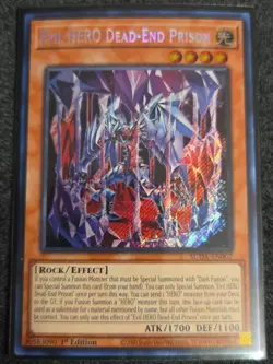 Evil HERO Dead-End Prison 1st Edition Secret Rare SUDA-EN002 Yu-Gi-Oh! - Image 1