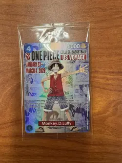 Bandai One Piece CCG Monkey D. Luffy US Voyage Promo Foil P-055 Card - Image 1