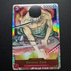 Roronoa Zoro ST01-013 Super Pre-Release Starter Deck 1 Straw Hat One Piece LP - Image 1
