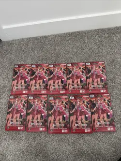 One Piece Card Game EB-03 Heroines Sleeved Booster Pack Lot of 10 Sealed - Image 2
