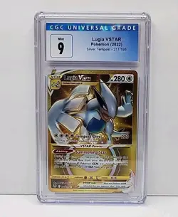 CGC 9 Lugia Gold VSTAR 211/195 2022 Silver Tempest Pokemon Card Graded Mint - Image 2