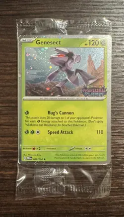 Pokemon Genesect 008/094 Best Buy Phantasmal Flames Stamped Promo Card Brand New - Image 1