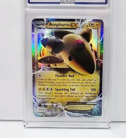 AGS 8.5 Ampharos EX 27/98 2015 Pokemon XY Ancient Origins Card Graded NM-Mint - Image 4
