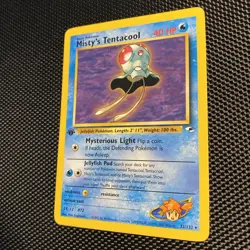2000 Pokemon Card Misty's Tentacool Gym Heroes 32/132 1st Edition Rare LP+ - Image 2