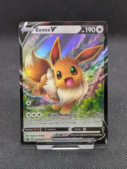 Eevee V SWSH065 Eevee Stamp Ultra Rare Holo Promo Pokemon Card *New* - Image 1