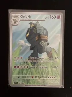 Golurk 123/086 Black Bolt Illustration Rare Holo Pokemon TCG Card NM - Image 1